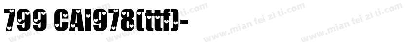 799 CAI978(ttf)字体转换